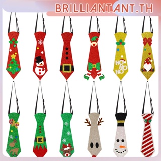 ใหม่ Felt Christmas Tie เครื่องประดับคริสต์มาส Snowman Elk Christmas Tree Tie Party ตกแต่ง bri