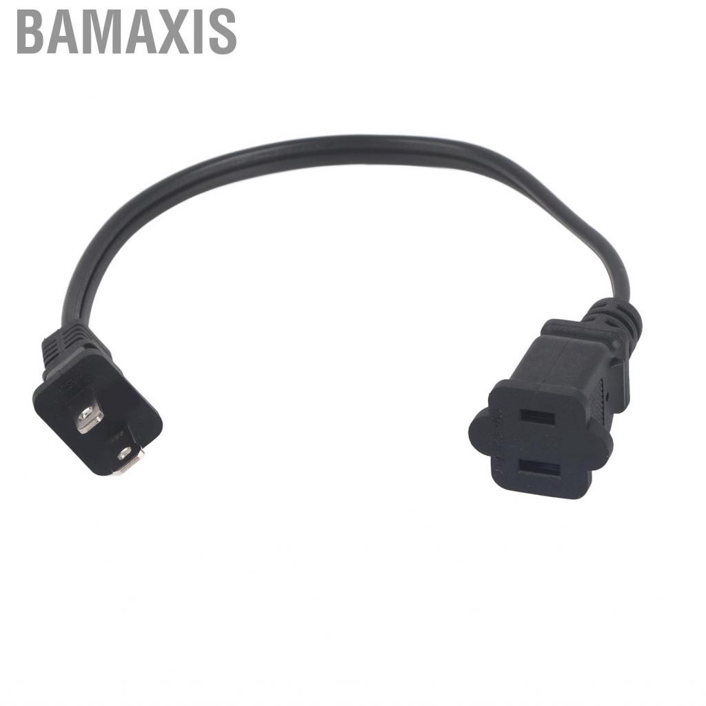 bamaxis-power-extension-cord-nema-1-15p-to-1-15r-2-prong-male-female-12-6in