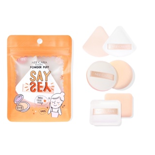 NEE CARA SAY YES AIR TOUCH POWDER PUFF (N21x) : neecara นีคาร่า พัฟ ฟองน้ำแต่งหน้า x 1 ชิ้น abcmall