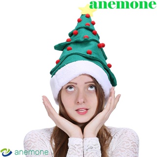 Anemone หมวกบีนนี่ ผ้ากํามะหยี่ขนนิ่ม ลายเอลฟ์ คริสต์มาส แนวสตรีท ฤดูหนาว สําหรับผู้ชาย และผู้หญิง
