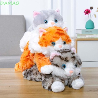 Damao หมอนตุ๊กตาแมวจําลอง หมอนเข่า ของขวัญเด็ก ของเล่นนอน ตกแต่งบ้าน ตุ๊กตาสัตว์เอาใจ ของเล่นโซฟา เบาะหมอนตุ๊กตา
