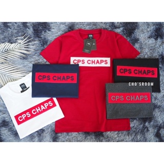 CPS ปักนูน New‼️ เสื้อยืดแขนสั้น งานปัก-งานป้าย🔖  Cotton 100% (SMLXL) No.69