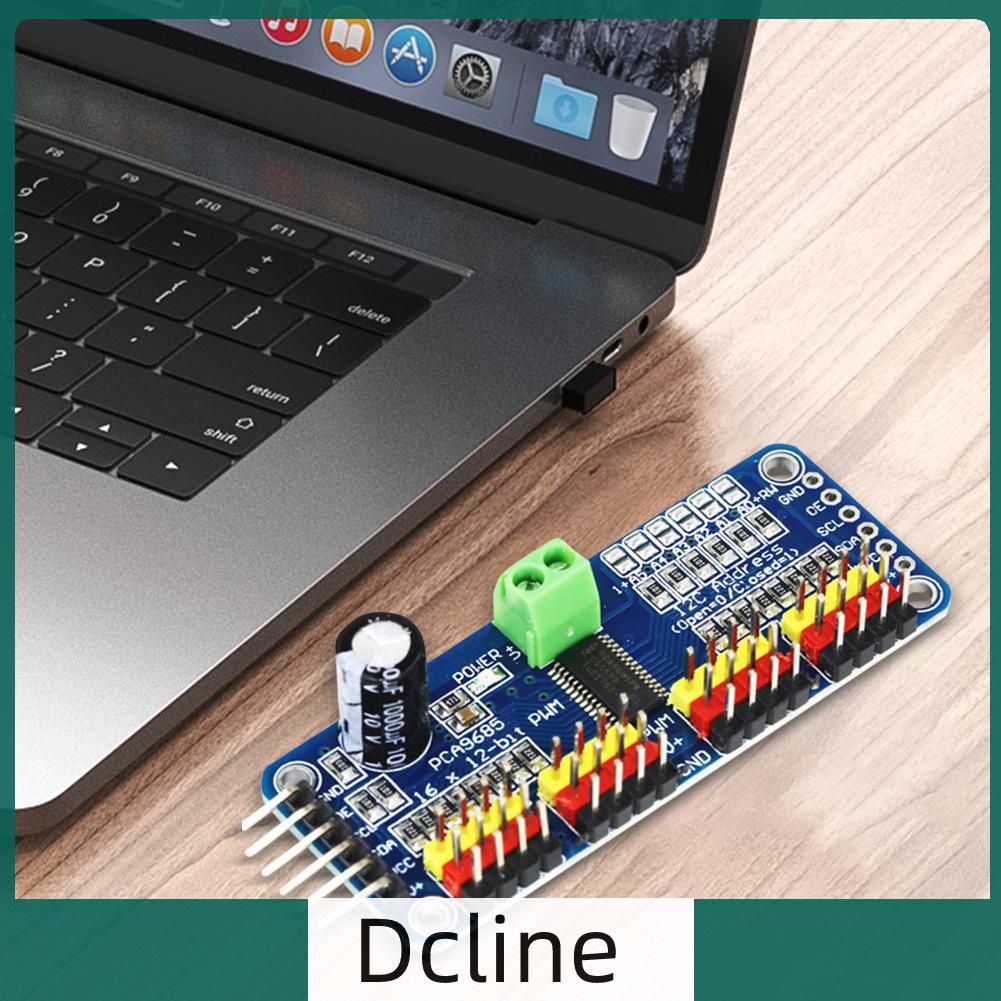 dcline-th-โมดูลเซอร์โวไดร์เวอร์-16-ช่อง-12-bit-pwm-servo-i2c-pca9685-40-1000hz-5-10v