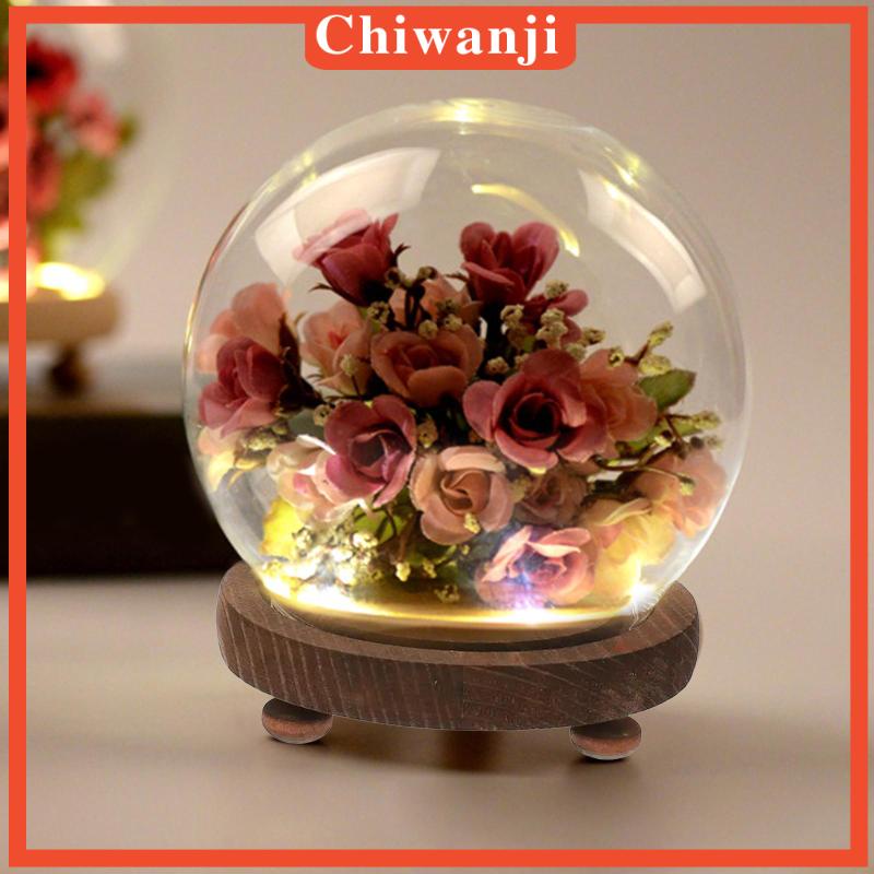 chiwanji-กล่องแก้วใส-ฐานไม้เปล่า-สําหรับตกแต่งบ้าน-ห้องนั่งเล่น