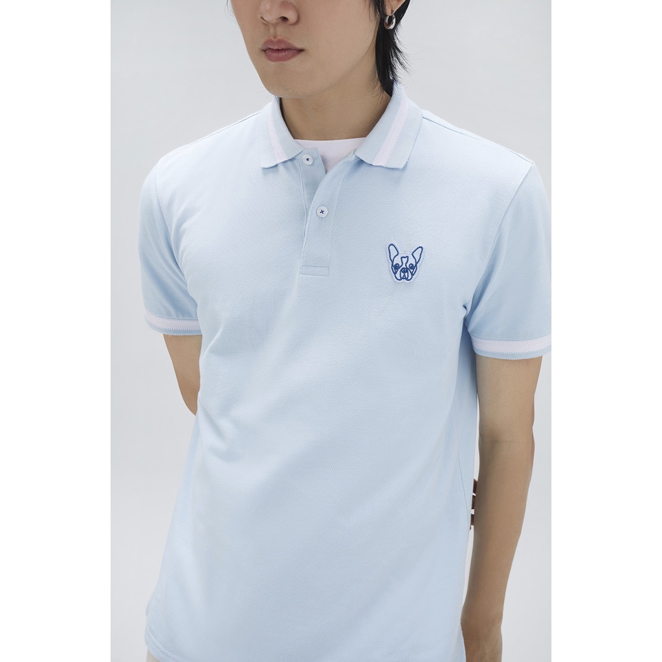 esp-เสื้อโปโลเฟรนช์ชี่ผ้าเบิร์ดอาย-ผู้ชาย-สีน้ำเงินอ่อน-birdeye-frenchie-polo-shirt-03814