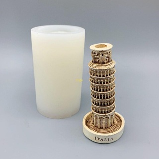 Flgo แม่พิมพ์ซิลิโคนเรซิ่น อีพ็อกซี่ รูปหอคอย Pisa DIY สําหรับทําเครื่องประดับ