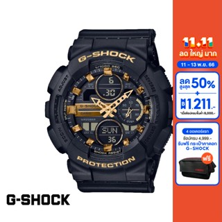 CASIO นาฬิกาข้อมือผู้หญิง G-SHOCK YOUTH รุ่น GMA-S140M-1ADR วัสดุเรซิ่น สีดำ