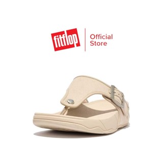 FITFLOP TRAKK II BUCKLE CANVAS รองเท้าแตะแบบหูหนีบผู้ชาย รุ่น GD4-A20 สี STONE BEIGE