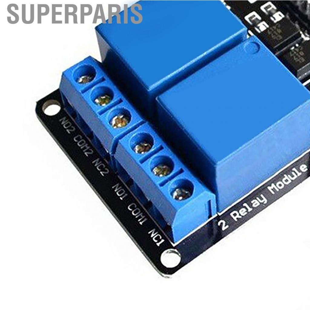 Superparis Relay Expansion Board 4 Fixing Screw Holes 2 Channel Module ...
