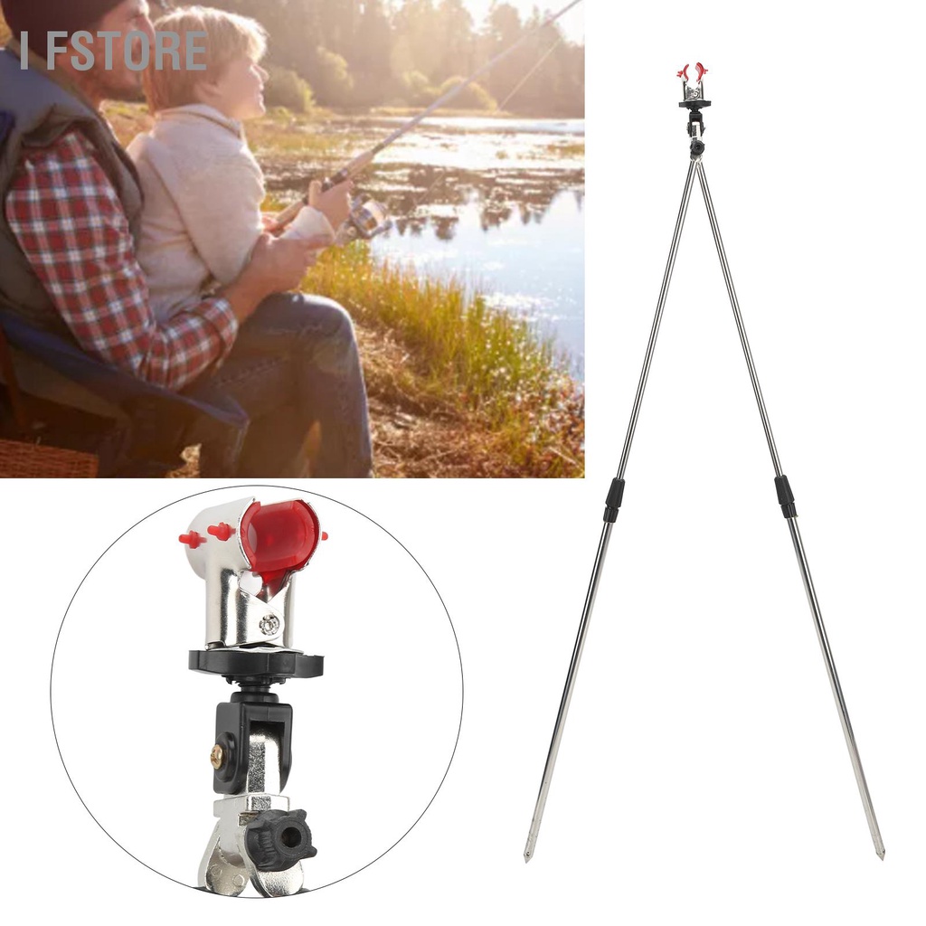 I Fstore ประมง Rod Ground Holder แบบพกพา Telescopic Stretchable Fishing ...