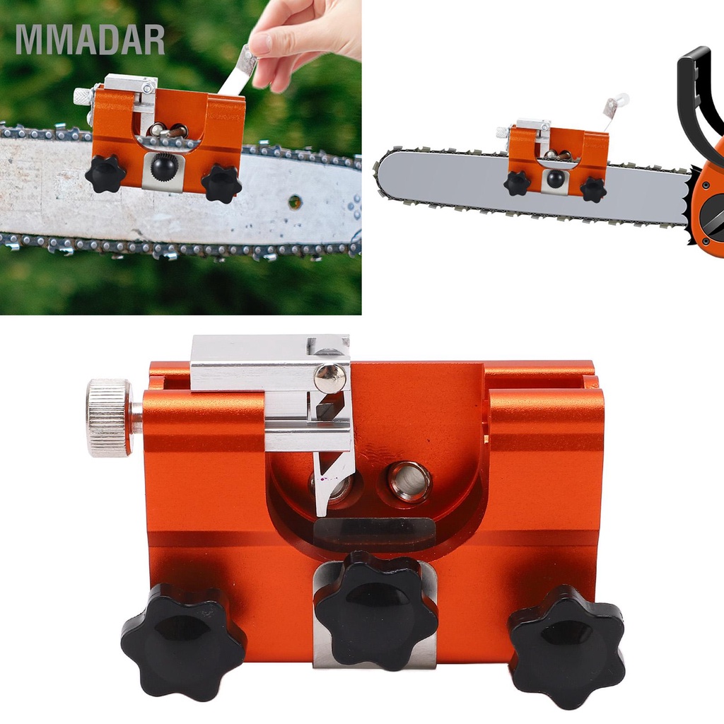 MMADAR Hand Crank Chainsaw Sharpener แบบพกพา Manual Chain Sharpening