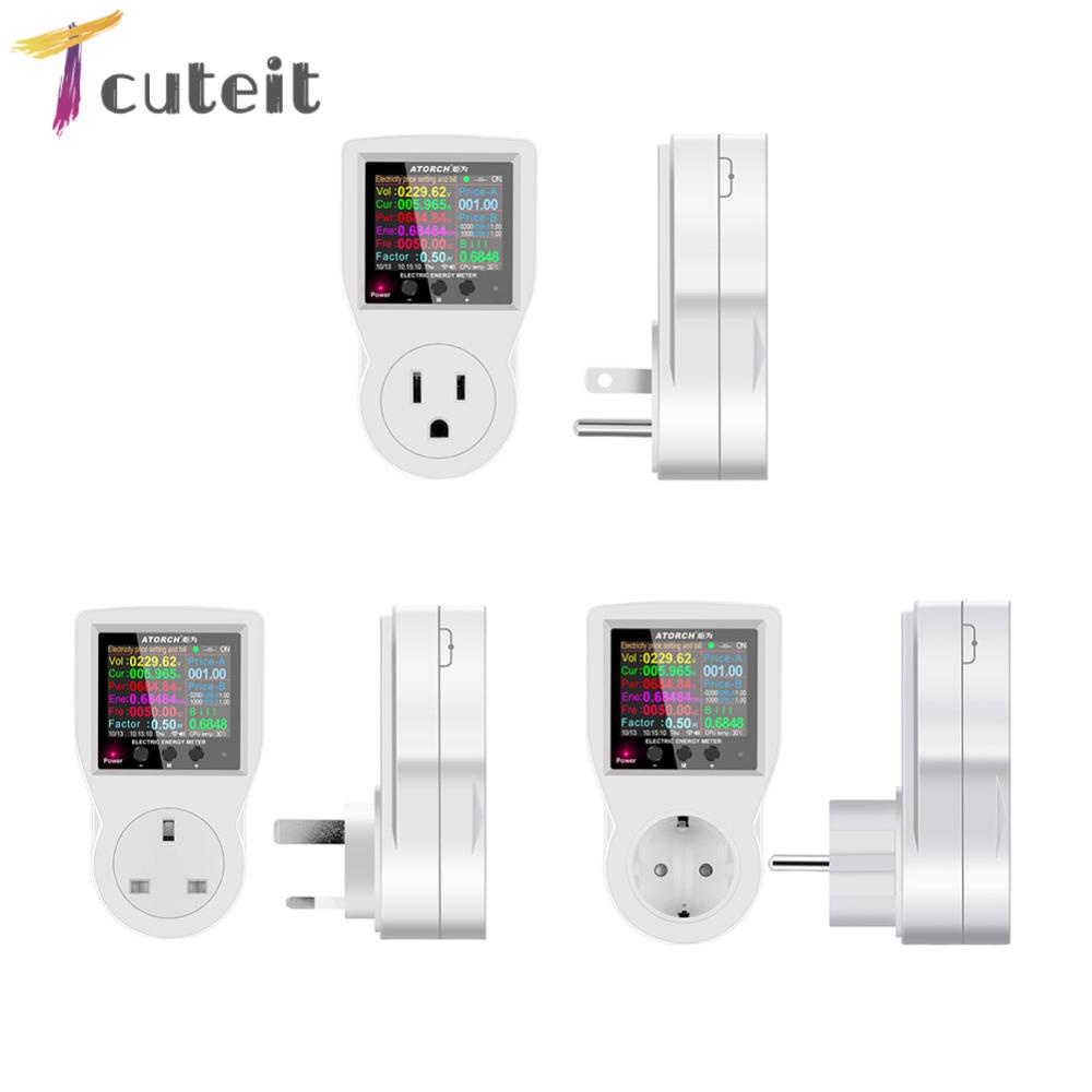 เครื่องวัดพลังงาน WIFI 220V AC Power Meter Works with Alaxa Google Home