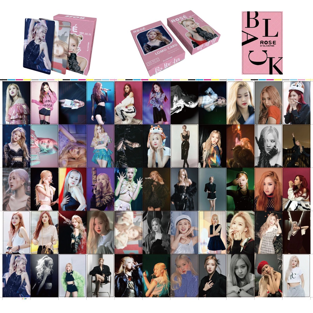โปสการ์ด-อัลบั้มรูป-blackpink-rose-pink-lomo-23-55-ชิ้น-ชุด
