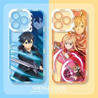 เคสโทรศัพท์มือถือแบบนิ่ม ใส ลายการ์ตูนอนิเมะ Sword Art Online น่ารัก สําหรับ case Realme C51 11X 11 C53 GT Master Edition C55 C33 C30 C30S C2 C3 C11 2021 C12 C15 C17 C20 C21 C21Y C25Y C25 C25S C35 3 5 6 7 5i 6i 7i 8i 8 9 10 Pro Plus Narzo 50 50i 50A Prime