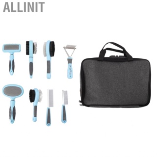 Allinit Hair Brush Comb Kit Dog Set Quick Open Knot For Long Haired Pets