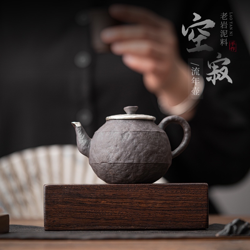 uayun-หม้อต้มชาเซรามิค-แฮนด์เมด-เสียงเงียบ-สไตล์เรโทร-สําหรับทําชา-ดินน้ํามัน