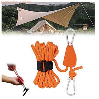 Portable Adjustable Fix Tent High Strength Fast Release Pulley Camping Rope Reflecting Rope