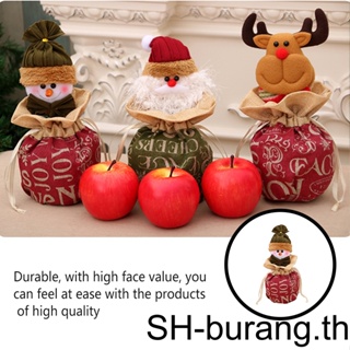 【Buran】ถุงของขวัญคริสต์มาส สําหรับใส่ขนม ช็อคโกแลต คุกกี้ ลูกอม เหมาะกับงานปาร์ตี้ งานแต่งงาน บ้านฟาร์ม สํานักงาน