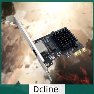 [Dcline.th] อะแดปเตอร์การ์ดเครือข่ายอีเธอร์เน็ต PCIe RJ45 100 1000 2500Mbps สําหรับคอมพิวเตอร์ตั้งโต๊ะ