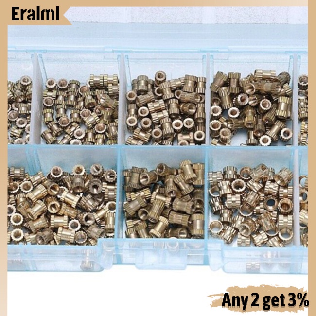 eralml-ชุดน็อตหัวฉีดทองแดง-m2-m2-5-m3-สําหรับเครื่องใช้ไฟฟ้า-500-ชิ้น