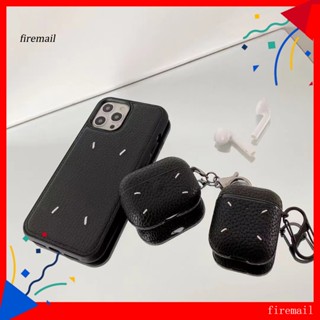 [FM] เคสหูฟังไร้สาย หนังเทียม กันรอยขีดข่วน กันน้ํา กันกระแทก สําหรับ AirPods 1 2 Pro