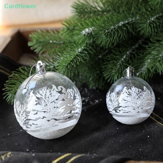 &lt;Cardflower&gt; จี้ลูกบอลหิมะใส สําหรับแขวนตกแต่งต้นคริสต์มาส 6 ชิ้น