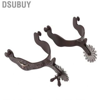 Dsubuy 1 Pair Engraved Boots Spur With Vintage Pattern Horse Spurs Compact