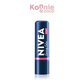 นีเวีย ลิป แคร์ริ่ง คัลเลอร์ พิ้งค์ NIVEA Lip Caring Color Pink 4.8g ลิปสีสดใส ชุ่มชื้น.