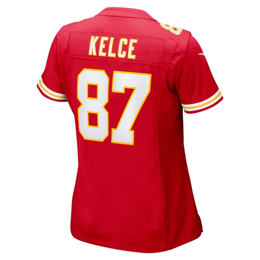 รักบี้อเมริกัน NFL No. 87 Kansas City Muheles Chief Travis Cleas Red ...