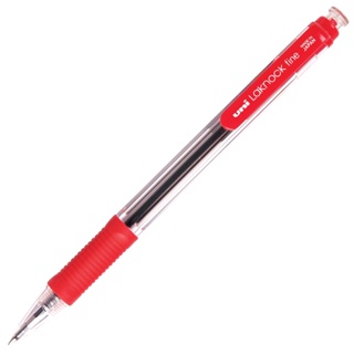 UNI ปากกาลูกลื่น ยูนิ Laknock SN-101 Red แดง