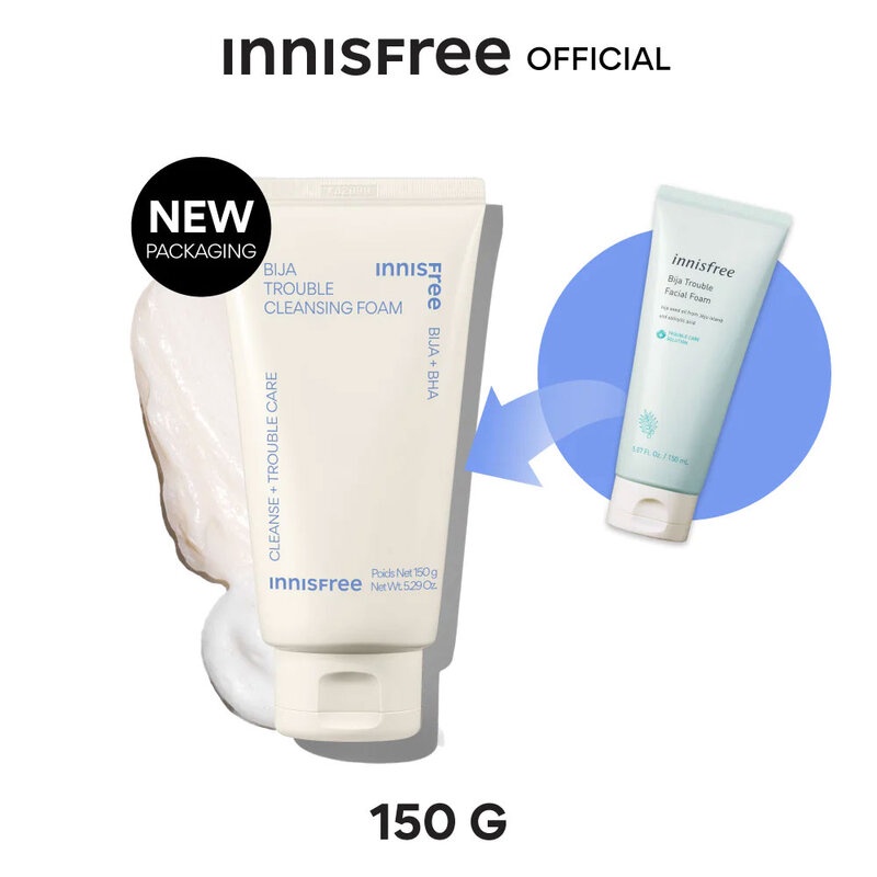 innisfree-bija-trouble-facial-foam-150ml-อินนิสฟรี-คลีนซิ่งโฟมบีจาเนื้อเนียนนุ่ม