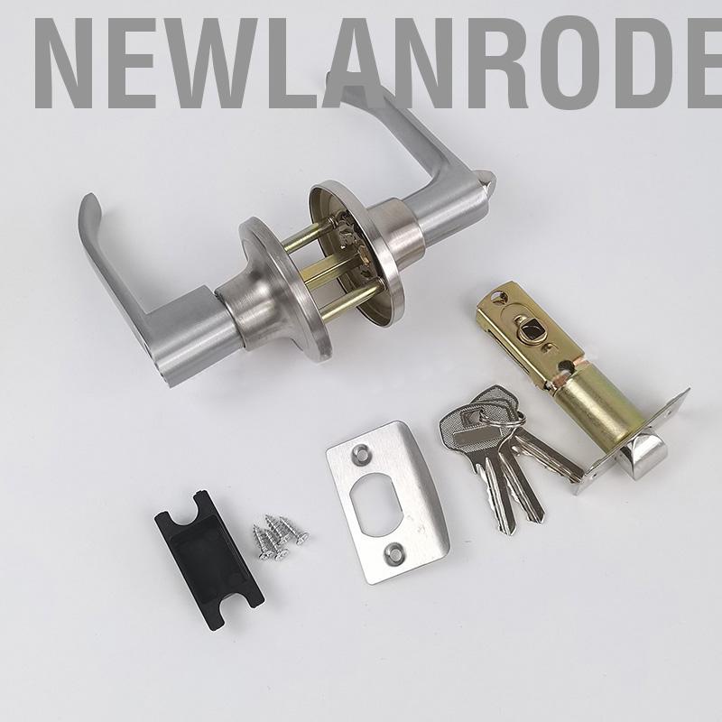 Newlanrode Door Handle Lock Aluminium Alloy Safety Bar Kit with Core