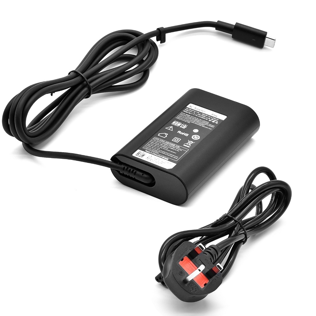 Dell Laptop Charger 45W USB Type C (USBC) AC Power Adapter Include