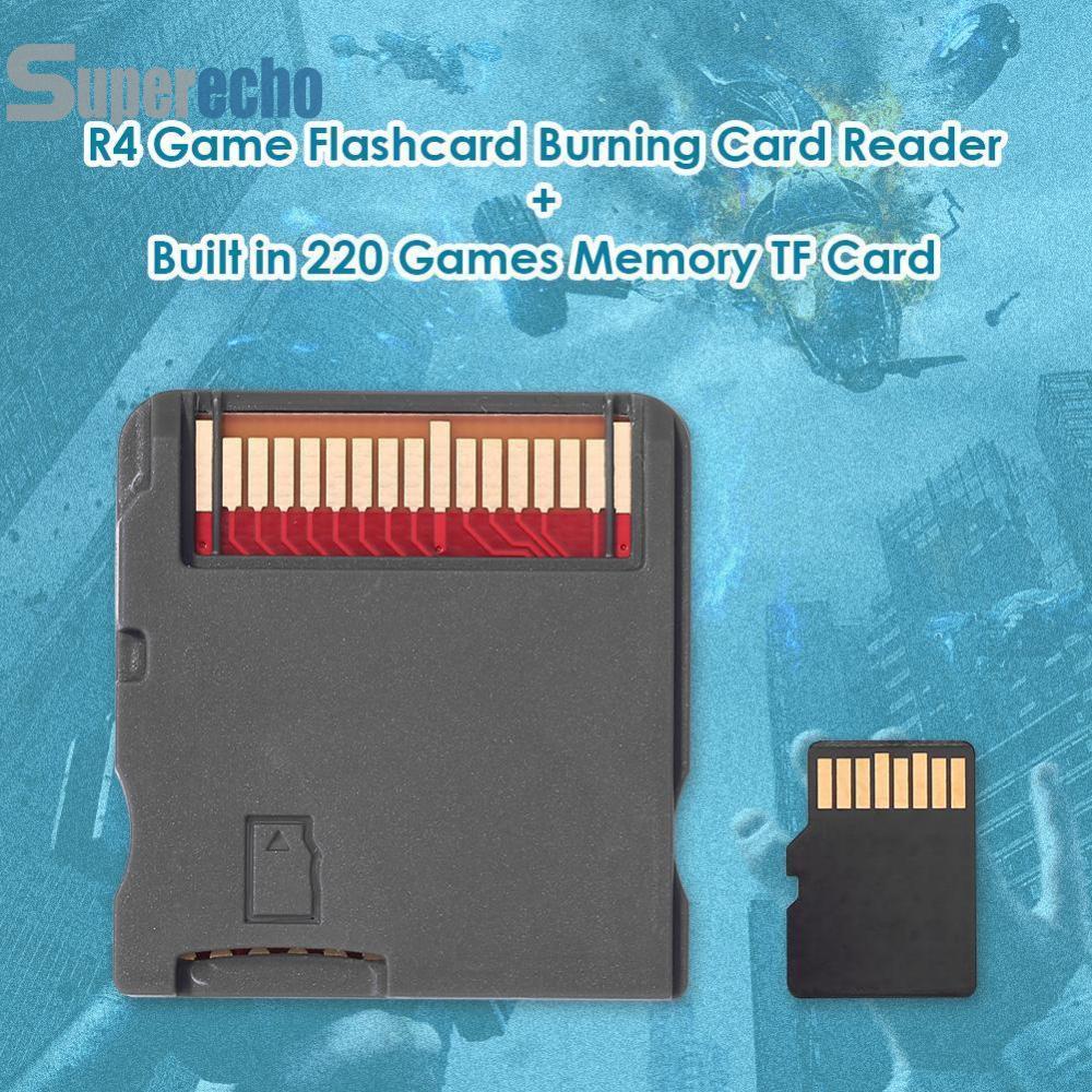 เครื่องอ่านการ์ดเกม R4 Flashcard Burning Card Reader + Built in 220 ...