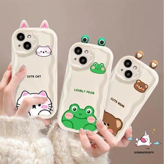 เคสโทรศัพท์มือถือนิ่ม ขอบโค้ง ลายกบ แมว หมี 3D สําหรับ Redmi 12C 9A 10C 10A 9C NFC 9 9A 9T A1 A2 Redmi Note 9 12 11 10 8 10s 11s Pro Max MI 11 POCO M3 X5 เคสคู่รัก ลายการ์ตูน