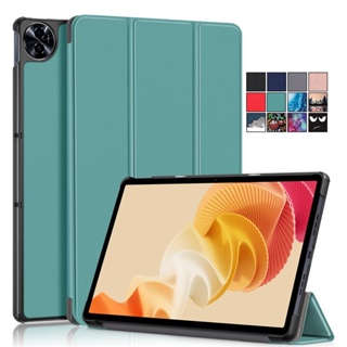 เคสแท็บเล็ต หนัง PU ฝาพับแม่เหล็ก พร้อมช่องใส่บัตร สําหรับ Realme Pad 2 Case 2023 11.5 นิ้ว 2