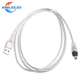 Ann สายเคเบิลอะแดปเตอร์ USB ตัวผู้ เป็น Firewire iEEE 1394 4 Pin ตัวผู้ สําหรับกล้อง DV