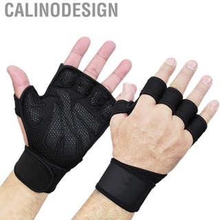 Calinodesign Half Finger   Fitness 1 Pair Polyester Fabric for Weight Lifting