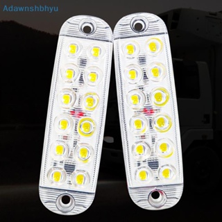 Adhyu ไฟเตือนฉุกเฉิน LED 2 ชิ้น สําหรับรถยนต์ รถบรรทุก รถพ่วง