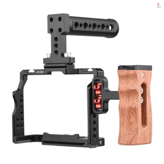 Andoer Camera Cage with Dual Cold Shoe Mounts - Essential Accessory for  A7 Series Filmmakers