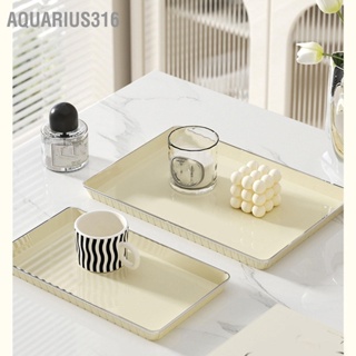 Aquarius316 ถาดชาอาหารผลไม้เสิร์ฟจานจานขนมหวานพลาสติกตกแต่งบ้านสำหรับสำนักงานกลางแจ้ง