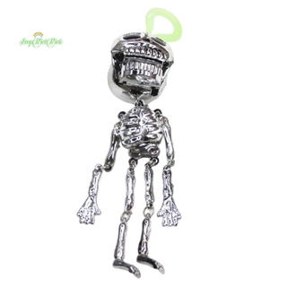Erck&gt; พวงกุญแจ จี้ตุ๊กตากะโหลกดึงเชือก ขนาดเล็ก สร้างสรรค์ สําหรับห้อยกระเป๋าเป้สะพายหลัง ปาร์ตี้ฮาโลวีน