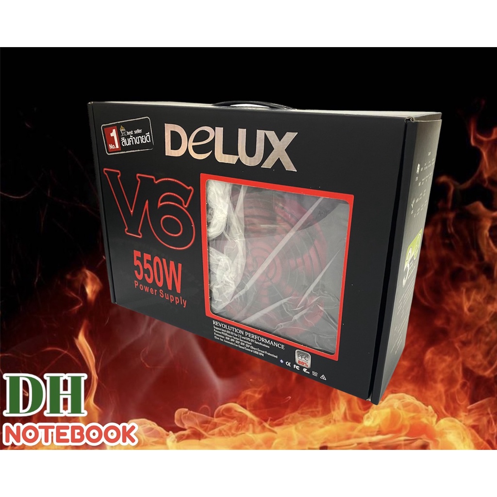 power-supply-delux-v6-550w-กำลังไฟเต็ม550w-ประกัน3ปี