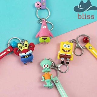 Bliss พวงกุญแจแฟชั่น จี้การ์ตูน SpongeBob ปู ปู อะนิเมะ สําหรับเด็ก