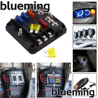 Blueming2 ชุดกล่องฟิวส์ไฟเตือน LED ขนาดกลาง อุปกรณ์เสริม สําหรับรถยนต์