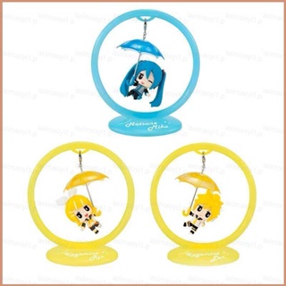 โมเดลฟิกเกอร์ Hatsune Miku Kagamine Rin Len Umbrella Q Version ของเล่นสําหรับเด็ก เก็บสะสม ของขวัญ 23 ชิ้น
