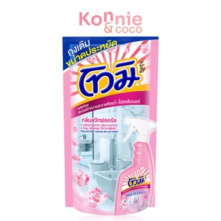 Tomi Bathroom Cleaner Spray Pink Sweet Floral 400ml โทมิ สเปรย์ทำความสะอาดห้องน้ำ กลิ่นสวีท ฟลอรัล.