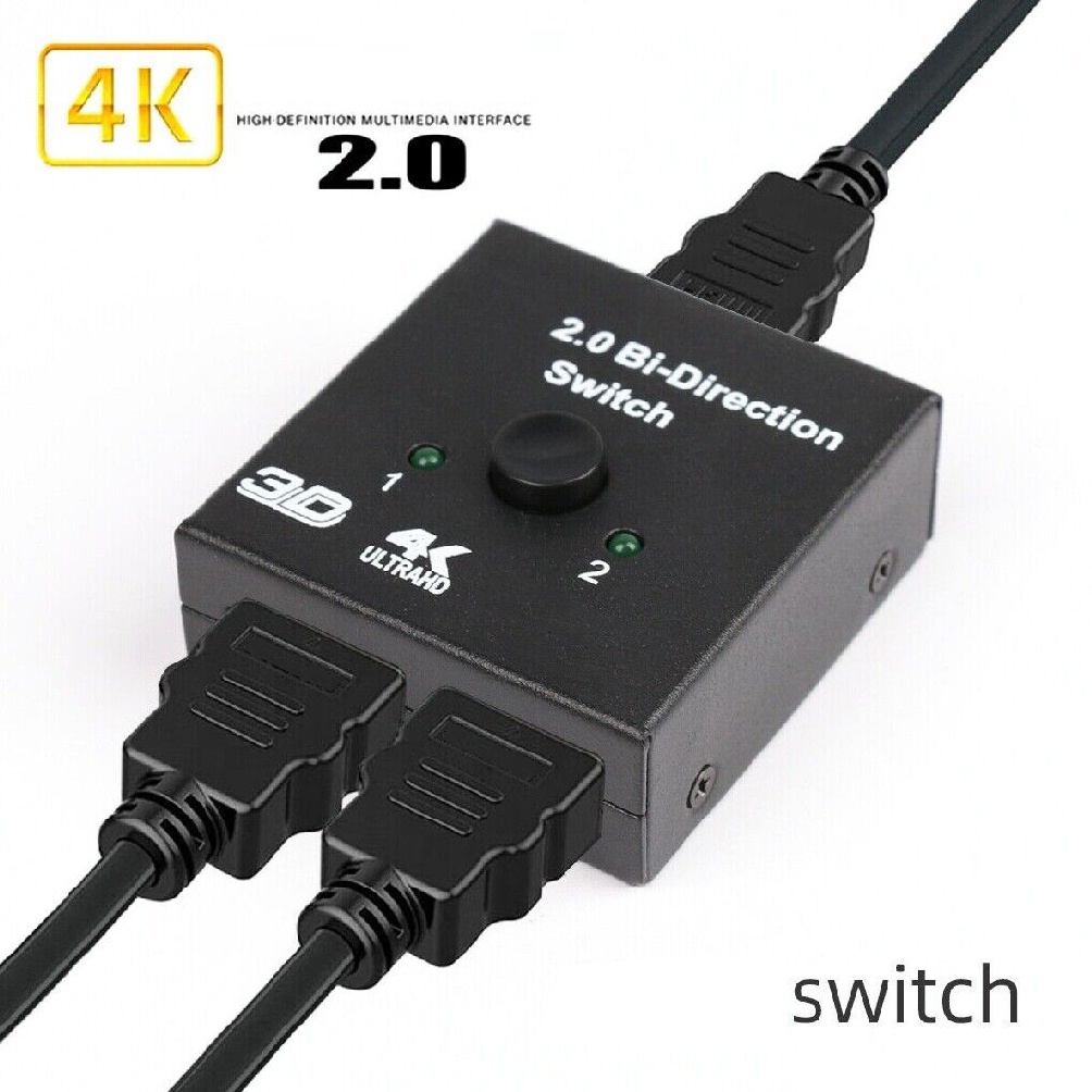 HDMI Bi-Directional Splitter Switch 1 In to 2 Out OR 2 Input 1 Output ...