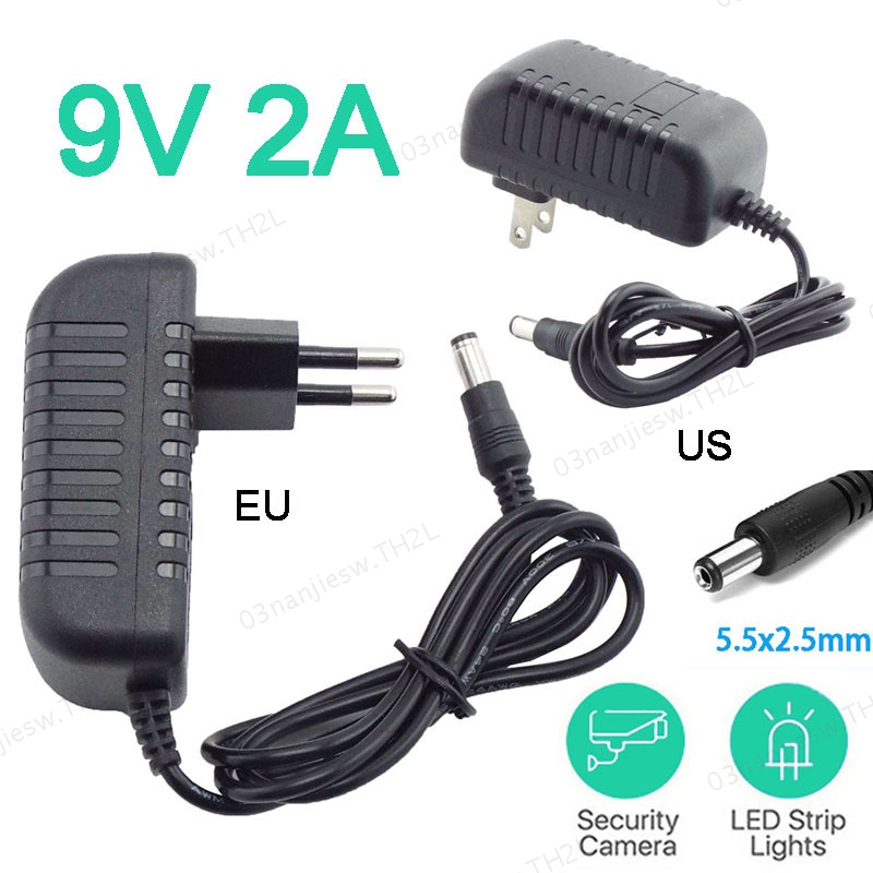 อะแดปเตอร์แปลงพาวเวอร์ซัพพลาย AC 110V 220V เป็น DC 9V 2A TH2L | Shopee ...