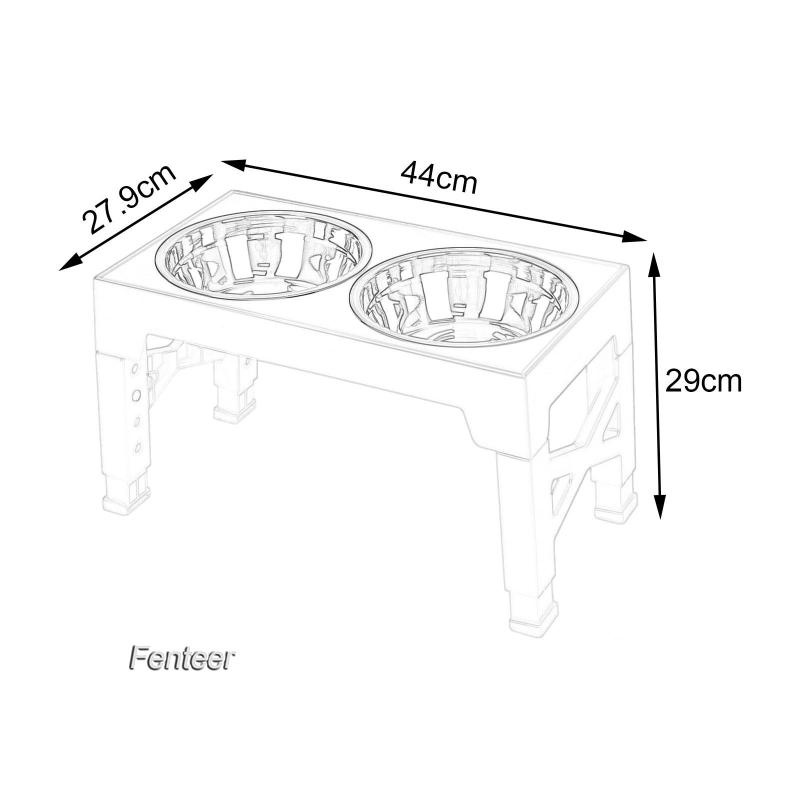fenteer-ชามใส่อาหารสุนัข-แบบพับได้-ปรับความสูงได้-3-2-นิ้ว-8-7-นิ้ว-10-นิ้ว-11-นิ้ว-12-2-นิ้ว-5-ระดับ-1-1-ลิตร